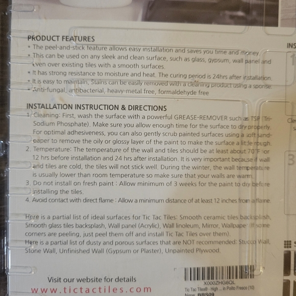 Pack of 10 Tic Tac Tiles_3D Peel and Stick Wall Tile_ - Picture 7 of 8